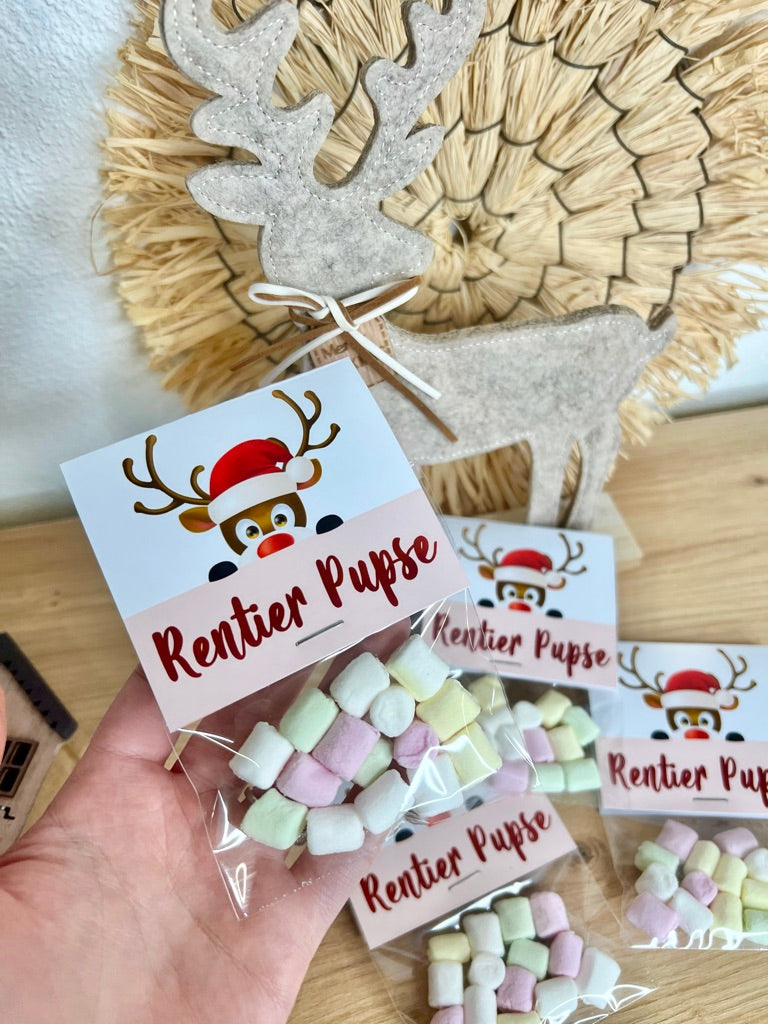 Rentier Pupse - Gastgeschenke weihnachten