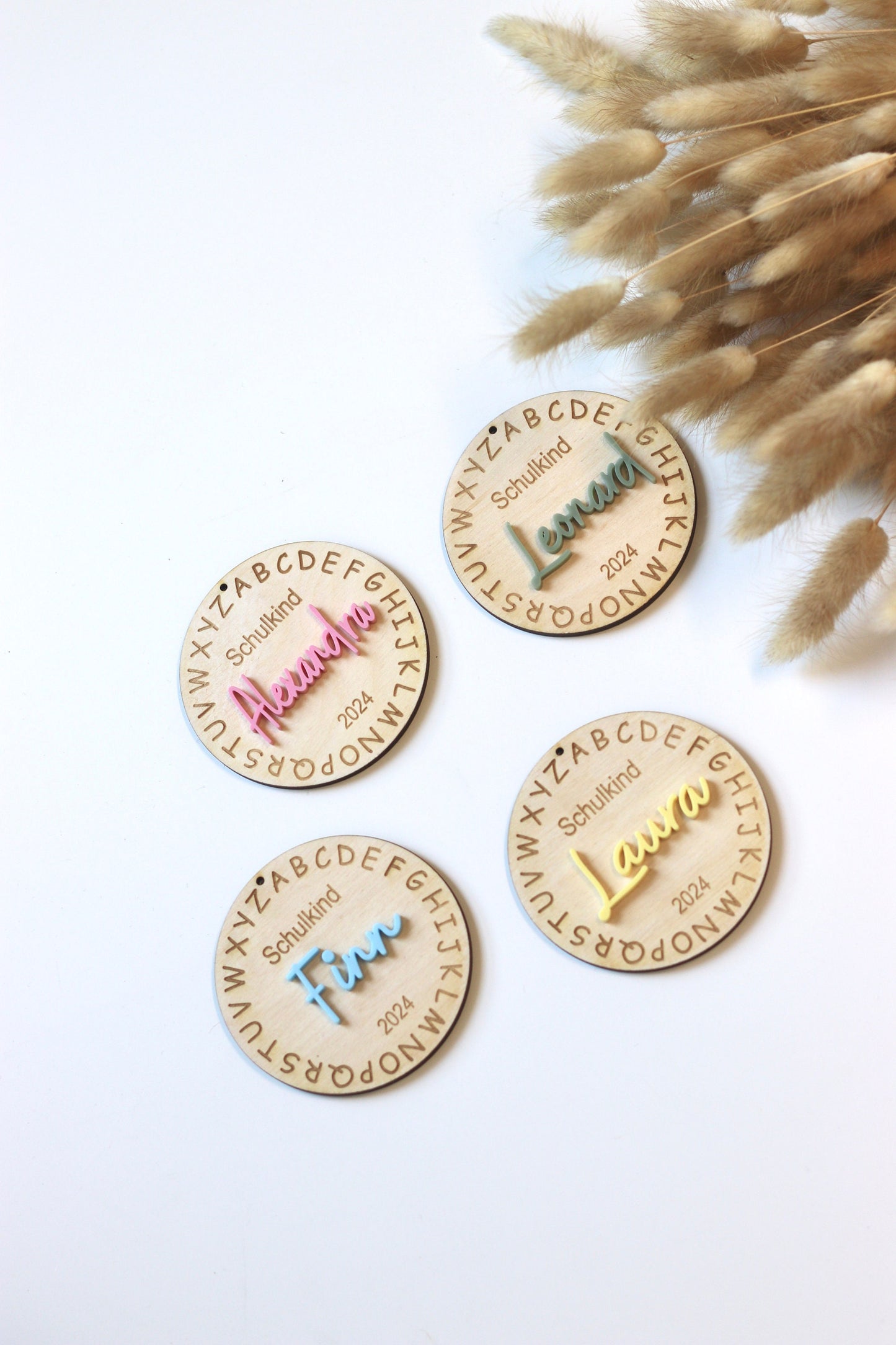 Schultüten Anhänger, Schulanfang, Einschulungsgeschenk, Personalisiert mit Namen, 1 Klasse, Kindergartenabschied, Schulkind 2024,