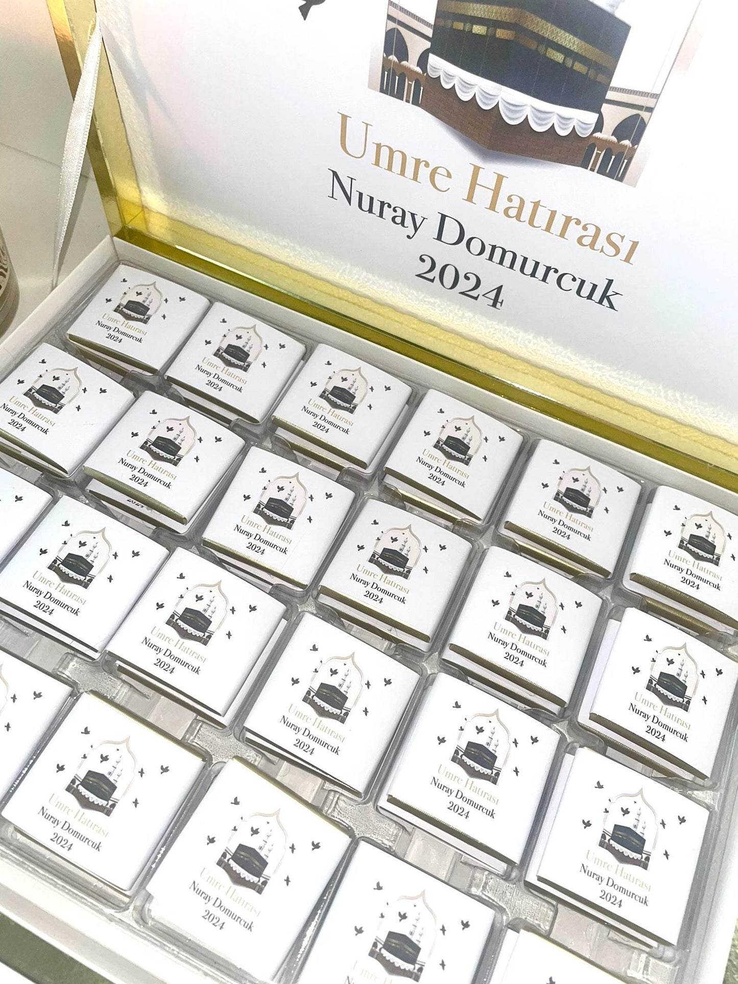 Umre / Umrah Schokobox - Umre Hatirasi - Pilgerfahrt Geschenk - Schokobox Geschenk