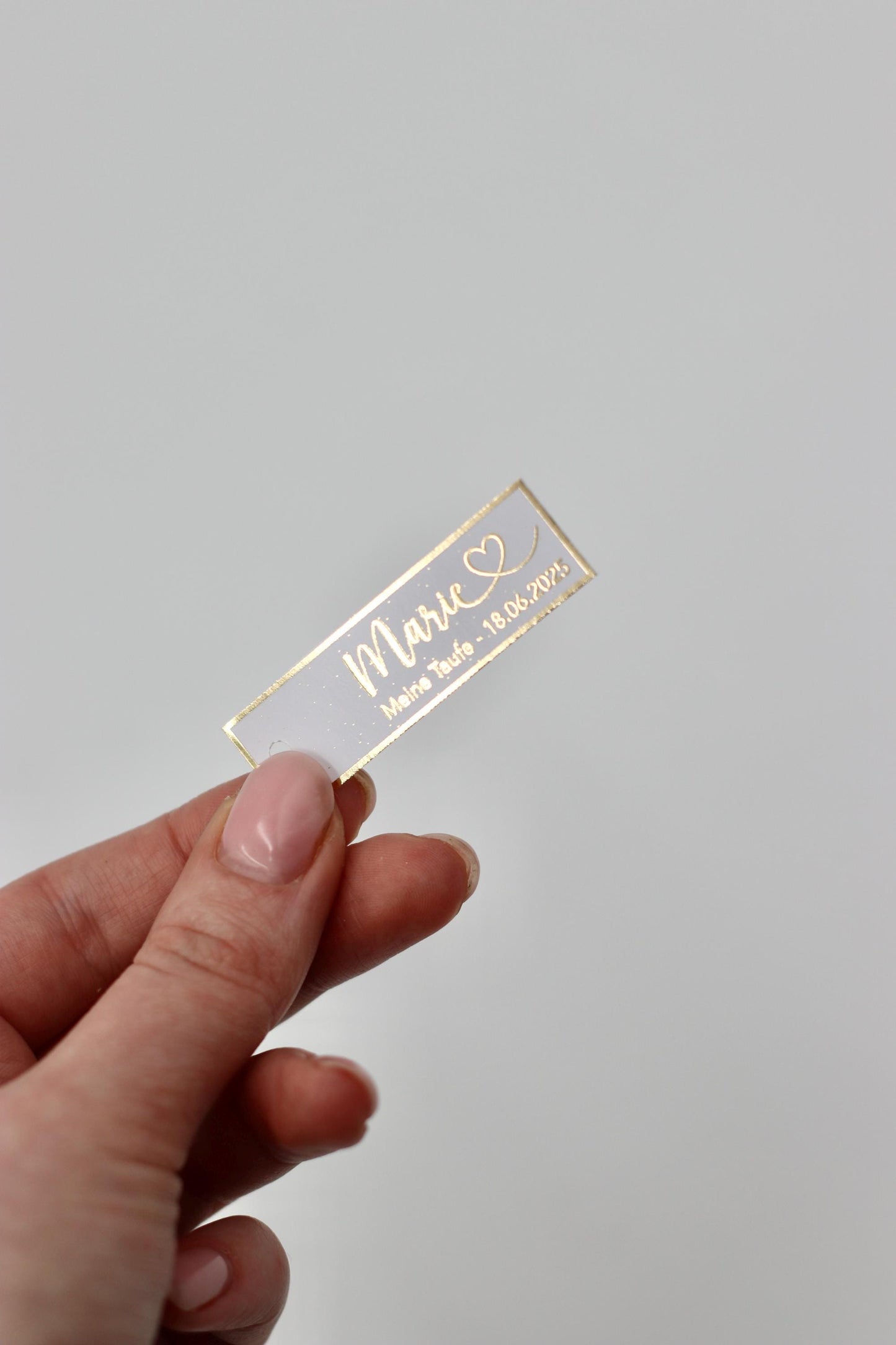 Personalisierte Etiketten Taufe, Kommunion, Mevlüt, Sünnet, Personalisiert mit dem Namen & Datum, Metallic Effekt gold, silber o schwarz
