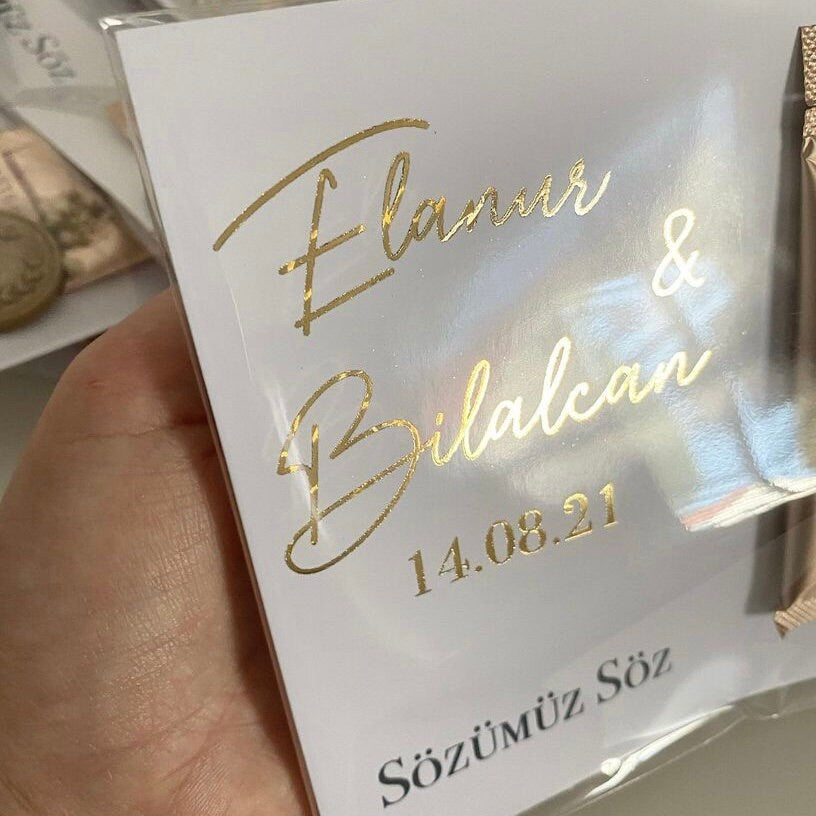 Mokka Karten - Gastgeschenke Hochzeit Verlobung Sözümüz söz - Isteme