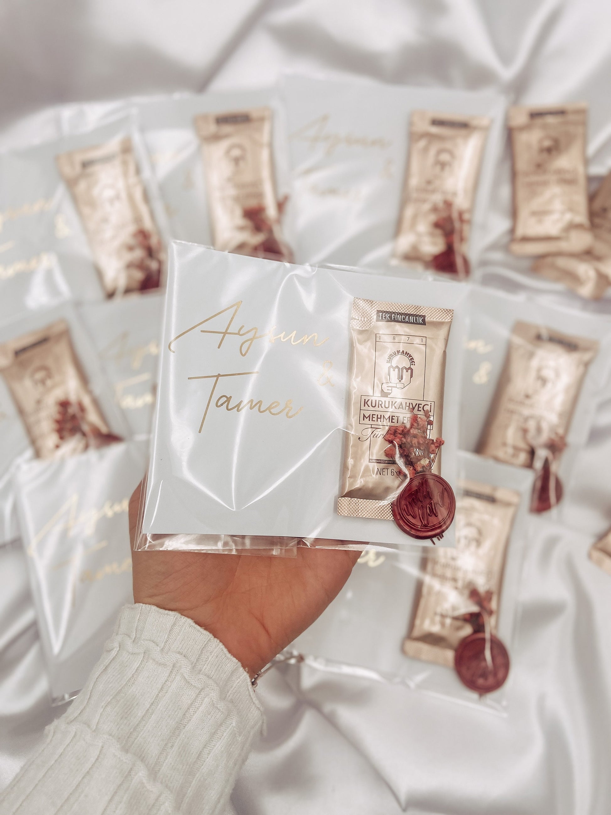 Mokka Karten - Gastgeschenke Hochzeit Verlobung Sözümüz söz - Isteme