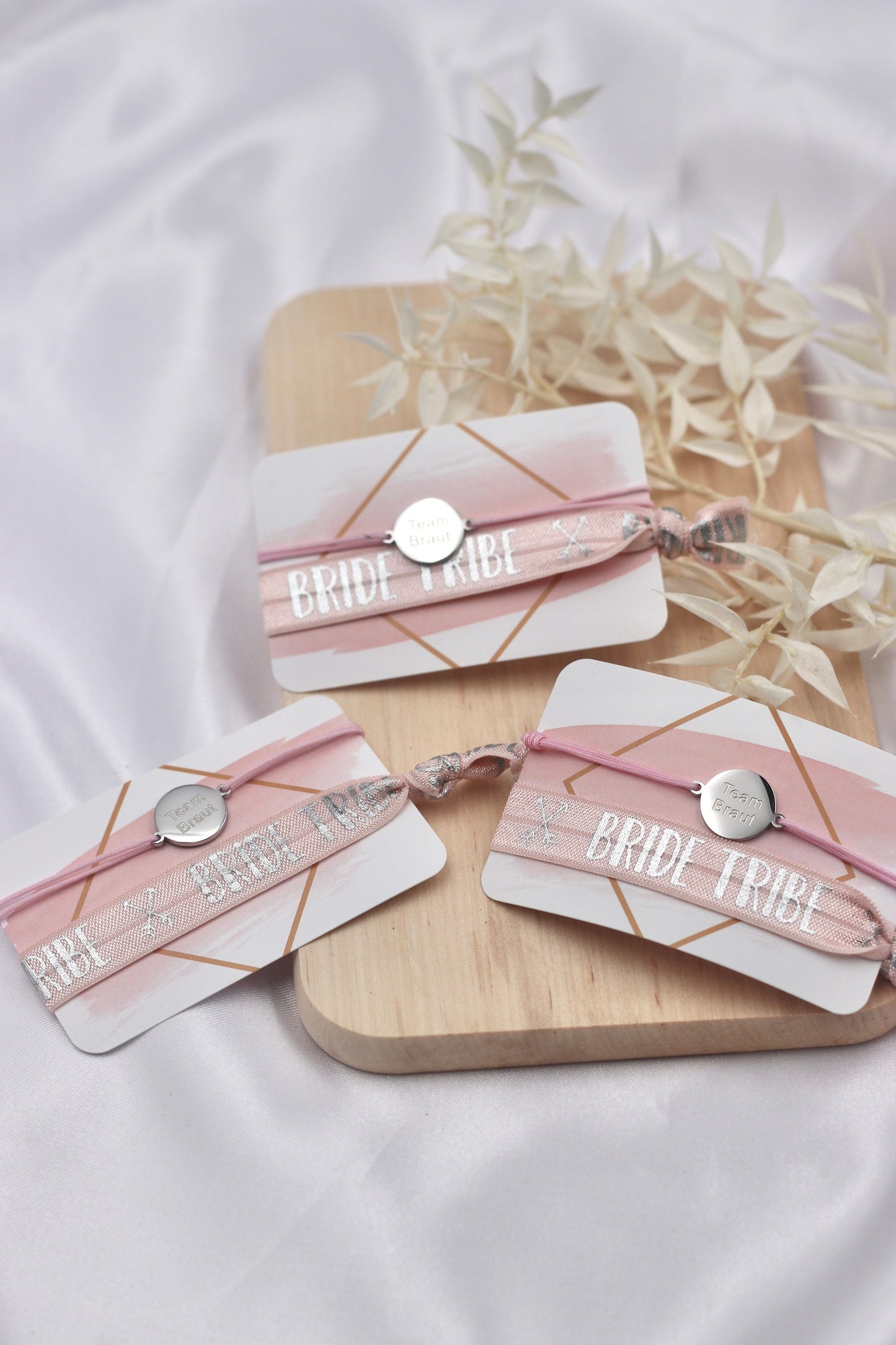 JGA Team Bride Armband - auch im Set erhältlich - Bride Tribe - Tram Braut - Trauzeugin Brautjungfer Sagdic