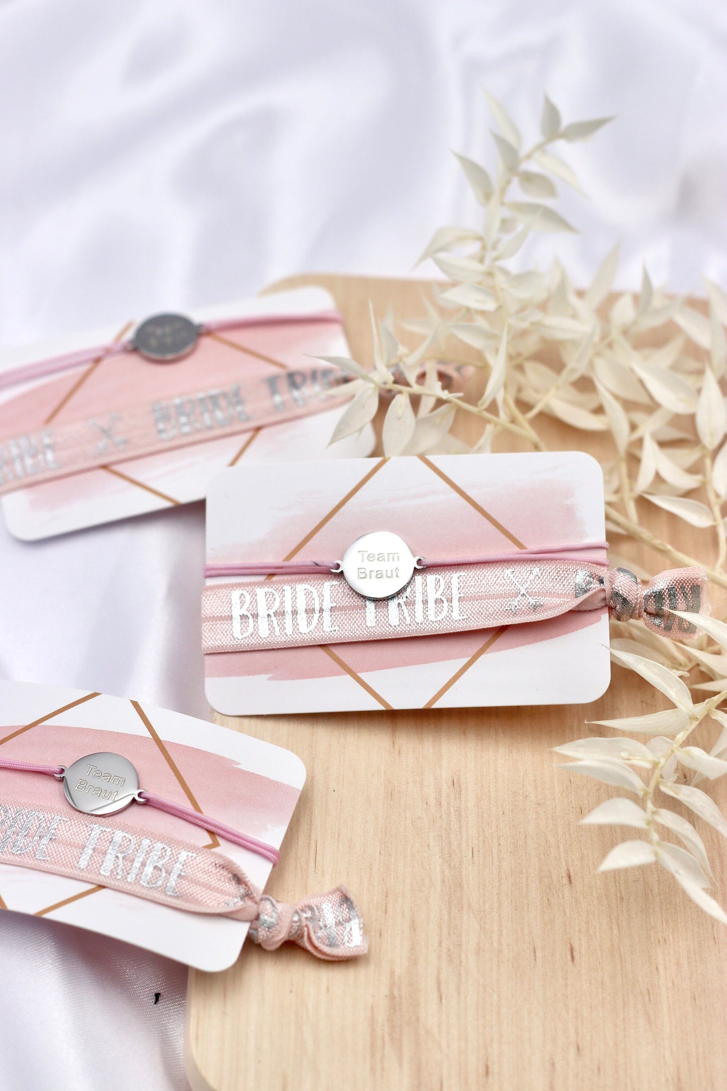 JGA Team Bride Armband - auch im Set erhältlich - Bride Tribe - Tram Braut - Trauzeugin Brautjungfer Sagdic