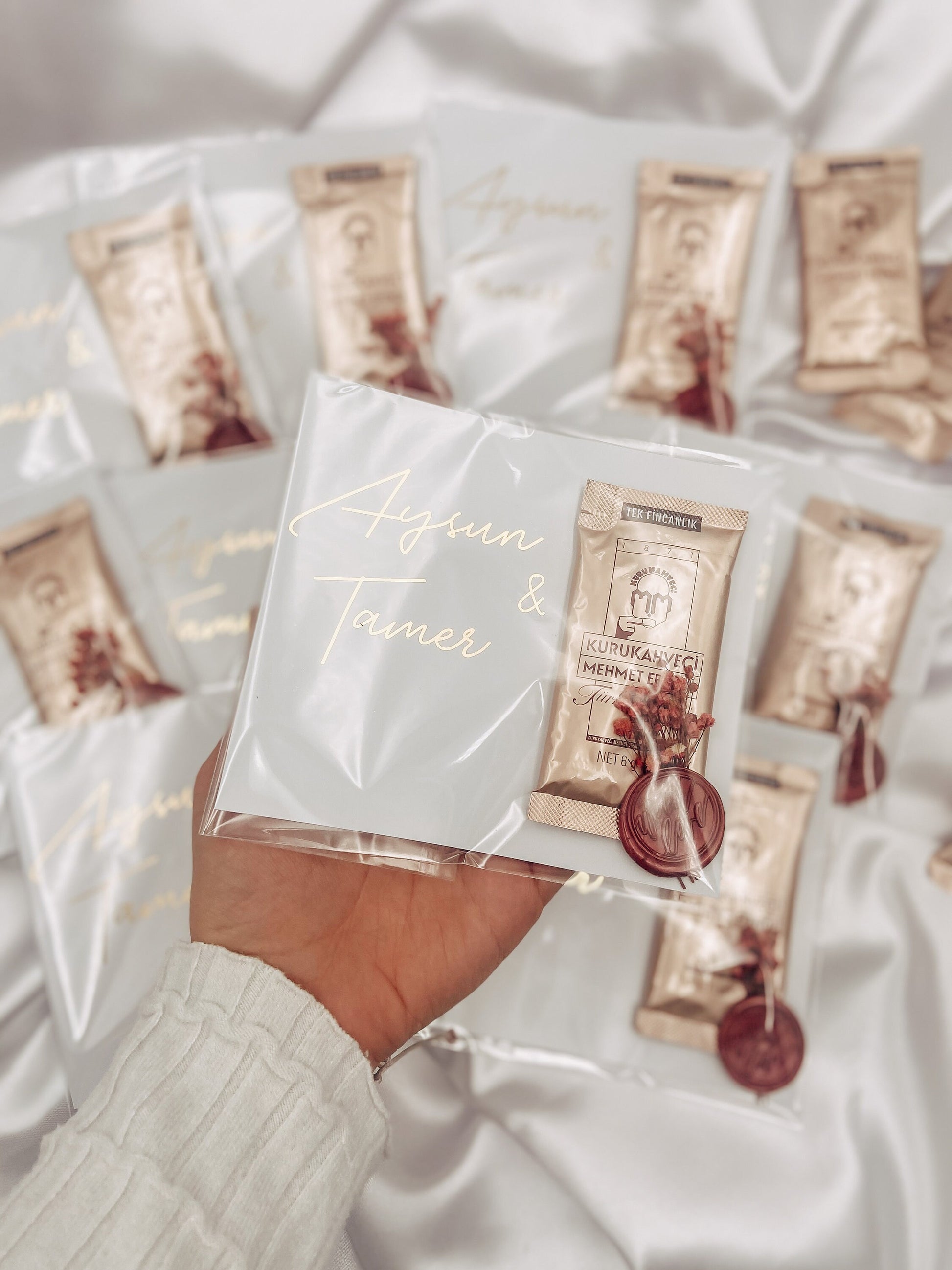 Mokka Karten - Gastgeschenke Hochzeit Verlobung Sözümüz söz - Isteme