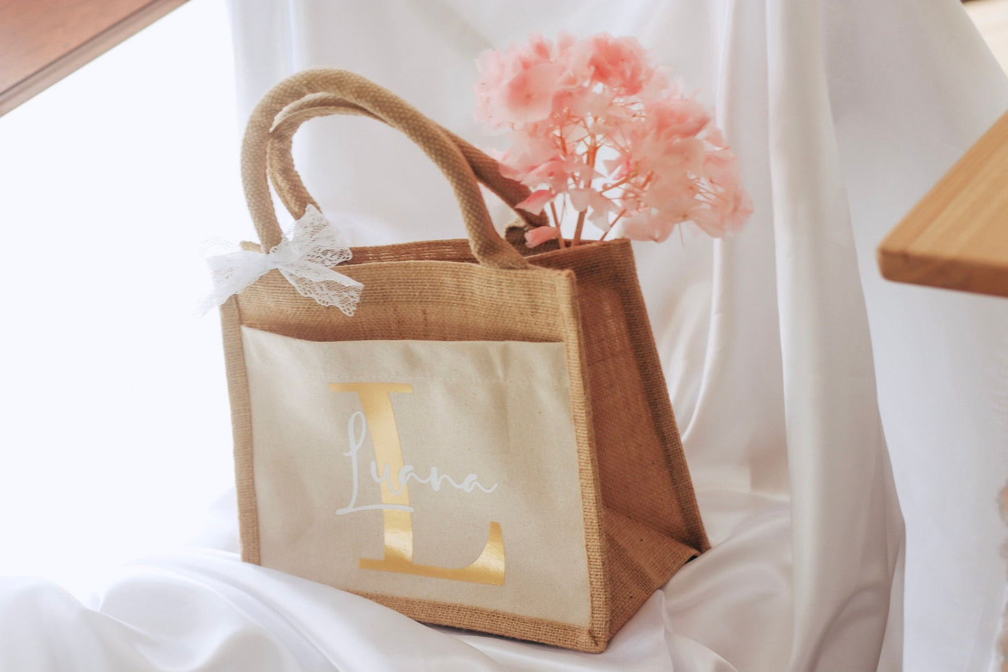 Personalisierte Jutetasche | Team Braut | Schwester | Mutter | Trauzeugin | Beste Freundin | JGA Deko | Brautjungfer