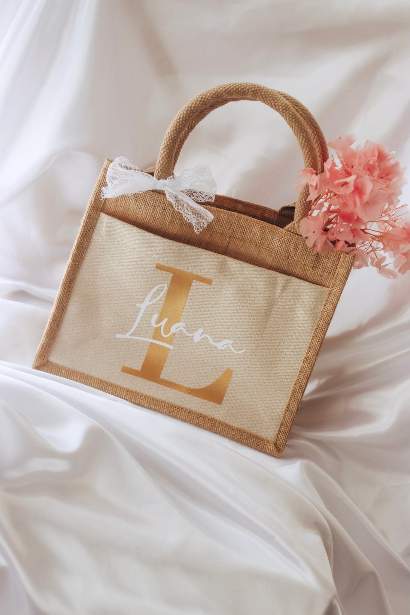 Personalisierte Jutetasche | Team Braut | Schwester | Mutter | Trauzeugin | Beste Freundin | JGA Deko | Brautjungfer