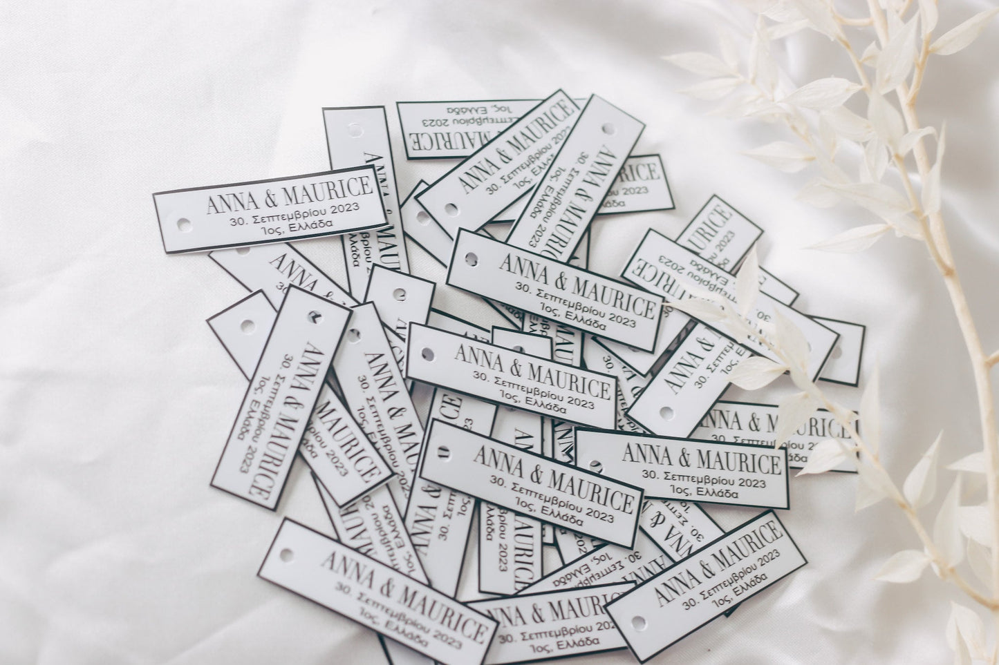Personalisierte Etiketten für Gastgeschenke oder Einladungskarten, Hochzeit, Taufe, Geburtstag, Sözümüz Söz, Verlobung