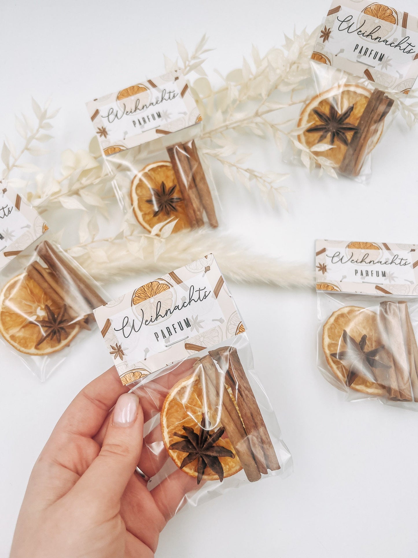 Gastgeschenk Weihnachten Mitgebsel "Weihnachtsparfum" Duftmix Zimt Orange Anis - Werbegeschenk Mitarbeitergeschenk Firmenfeier