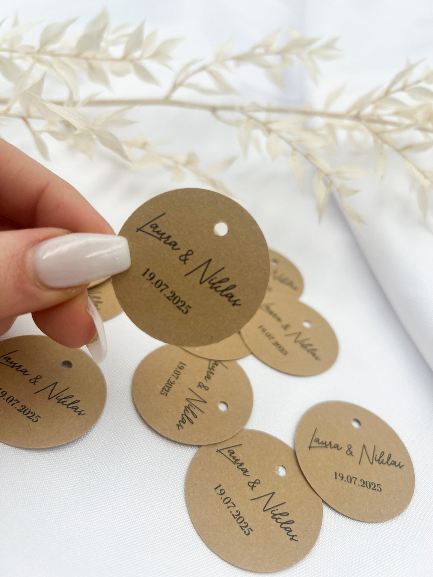 Personalisierte Etiketten für Gastgeschenke, Hochzeit, Taufe, Geburtstag, Sözümüz Söz, Verlobung