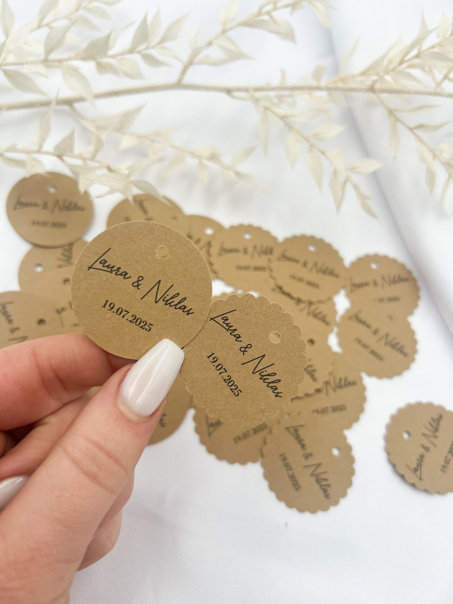 Personalisierte Etiketten für Gastgeschenke, Hochzeit, Taufe, Geburtstag, Sözümüz Söz, Verlobung