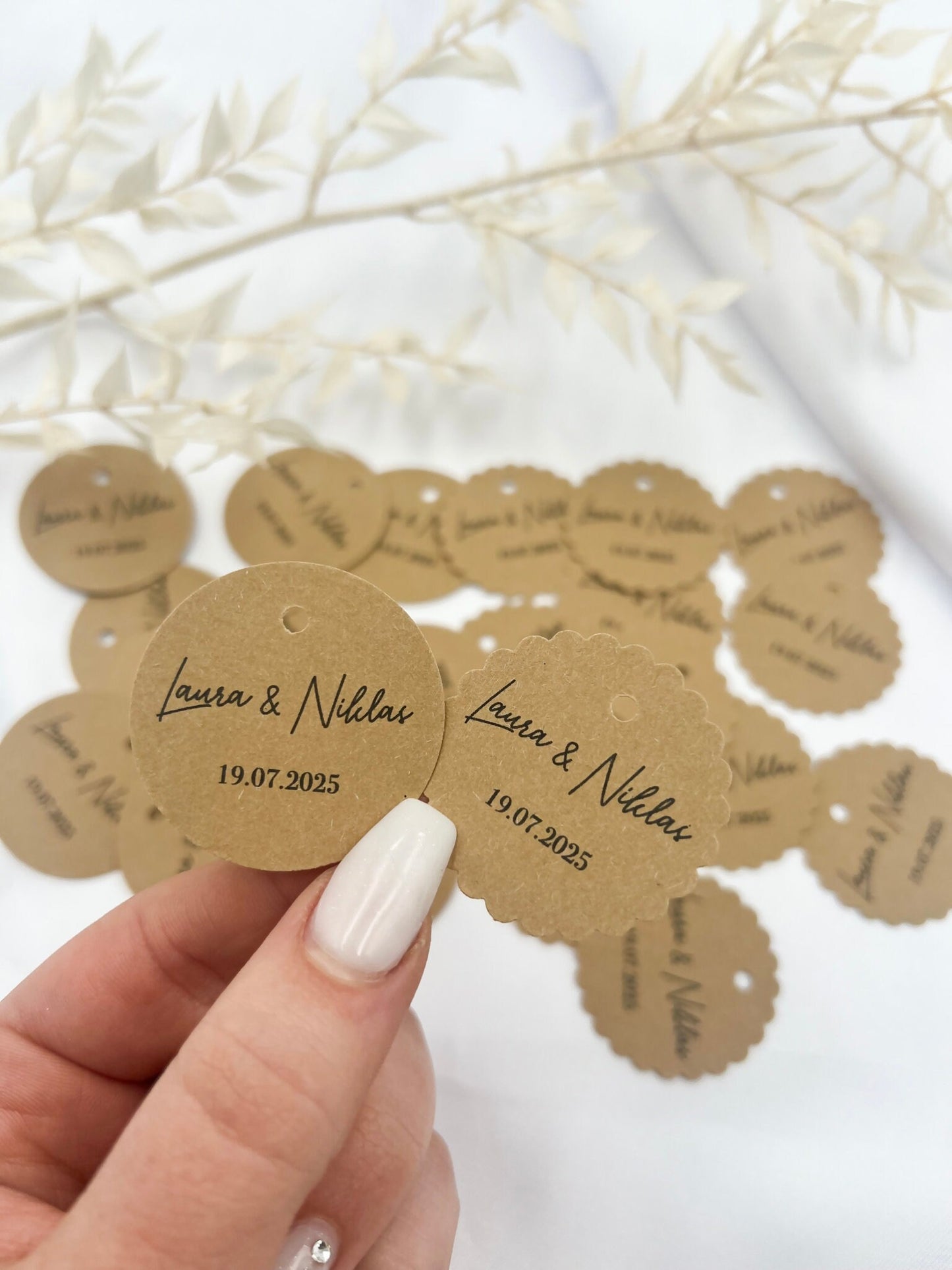 Personalisierte Etiketten für Gastgeschenke, Hochzeit, Taufe, Geburtstag, Sözümüz Söz, Verlobung