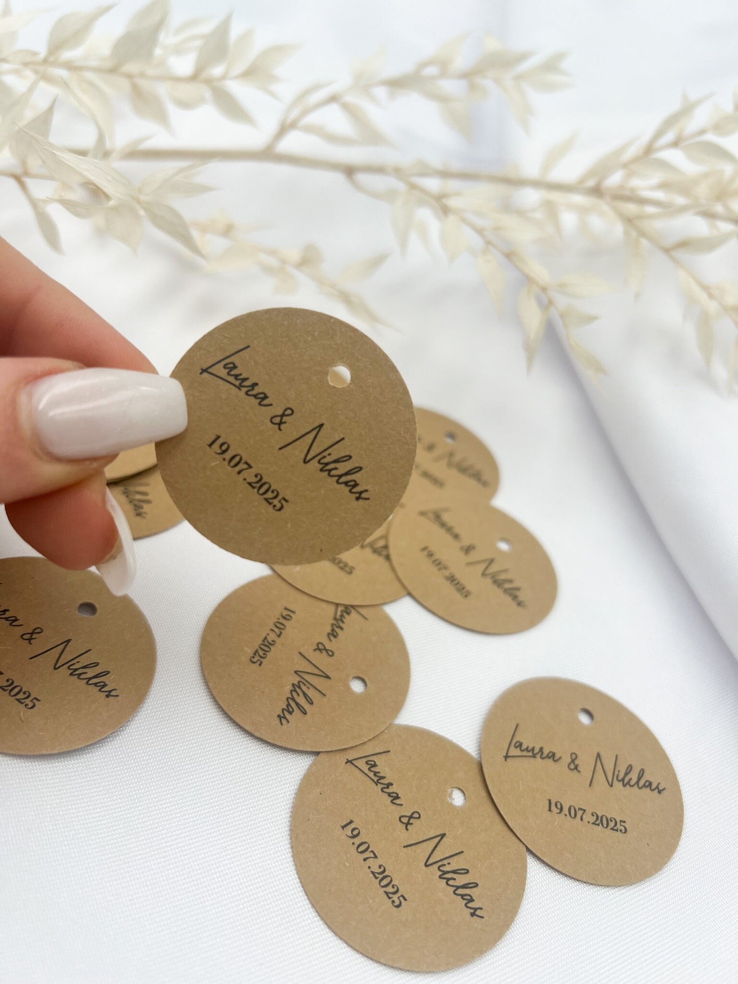 Personalisierte Etiketten für Gastgeschenke, Hochzeit, Taufe, Geburtstag, Sözümüz Söz, Verlobung