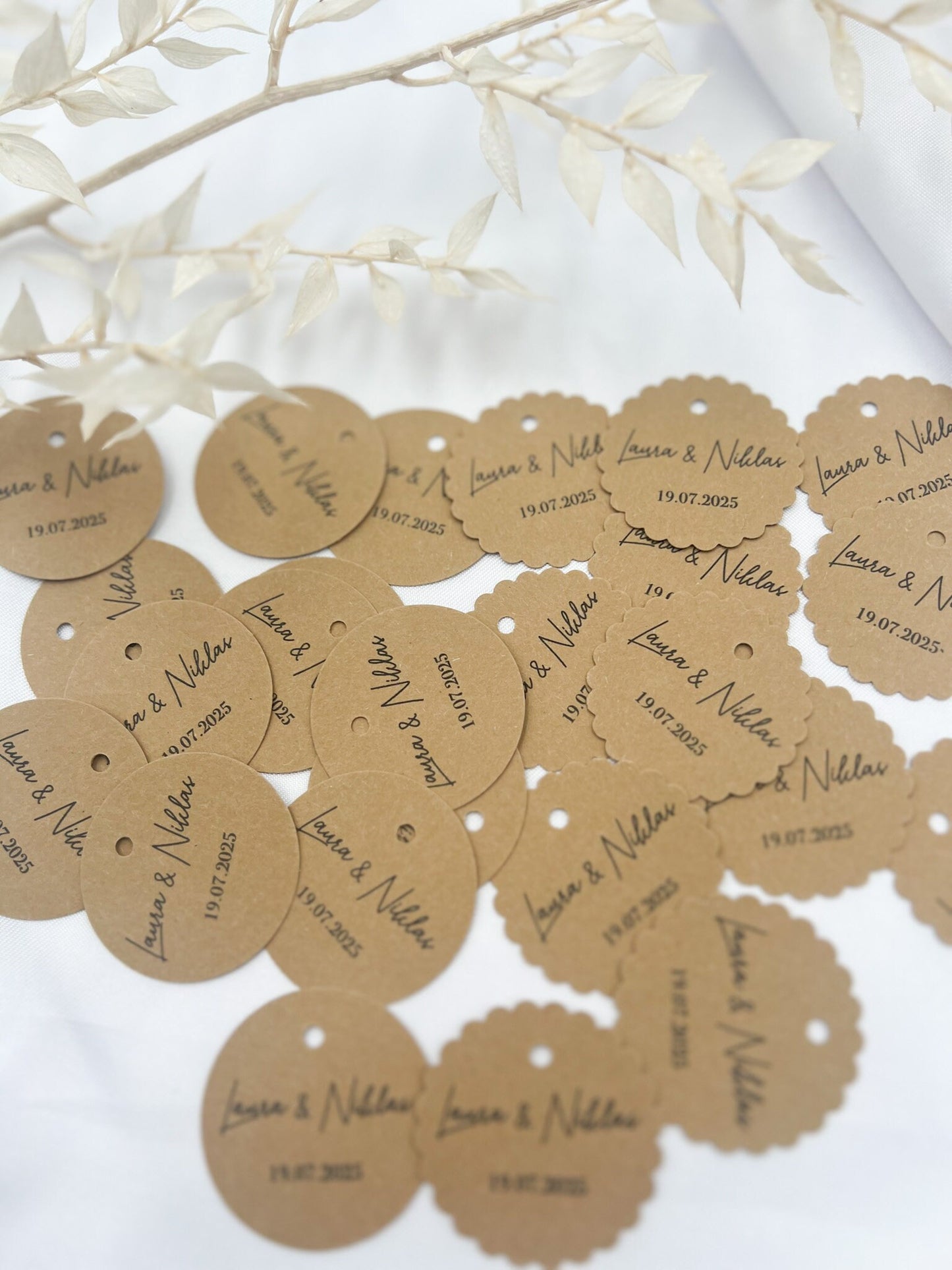 Personalisierte Etiketten für Gastgeschenke, Hochzeit, Taufe, Geburtstag, Sözümüz Söz, Verlobung