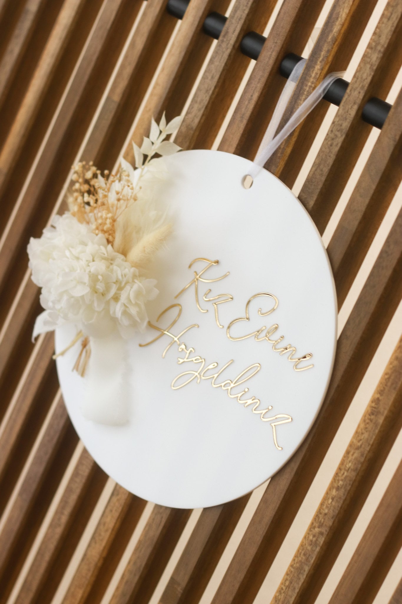 Türschild Brautabholung - Türkische Hochzeit - Kiz Evine Hosgeldiniz - Kiz Evi Naz Evi - Acrylschild mit Acrylschrift - Edel - Luxuriös