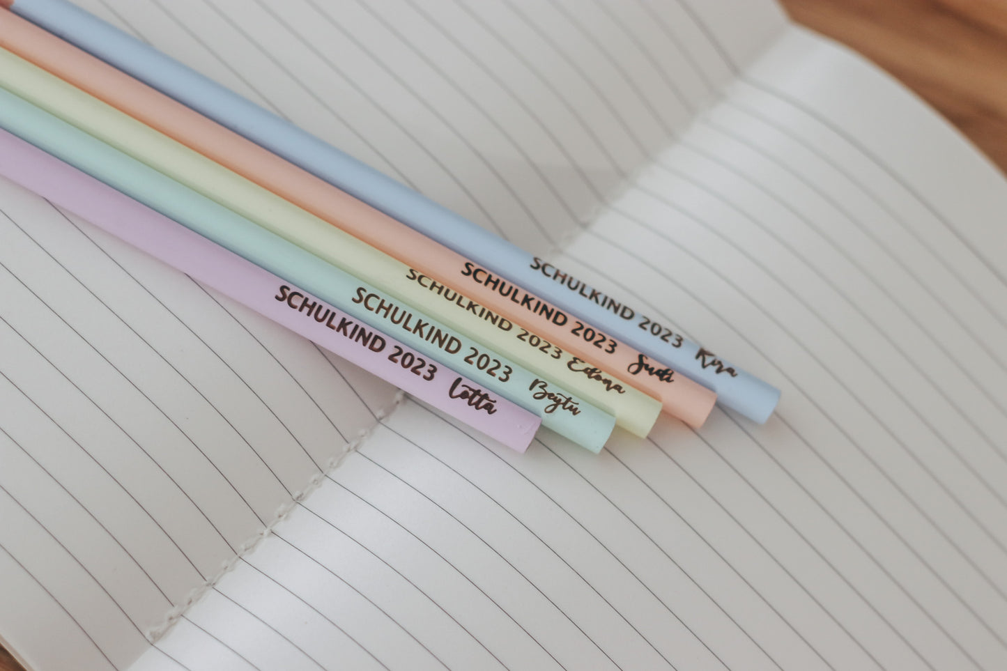 Schulkind Bleistift mit Namen