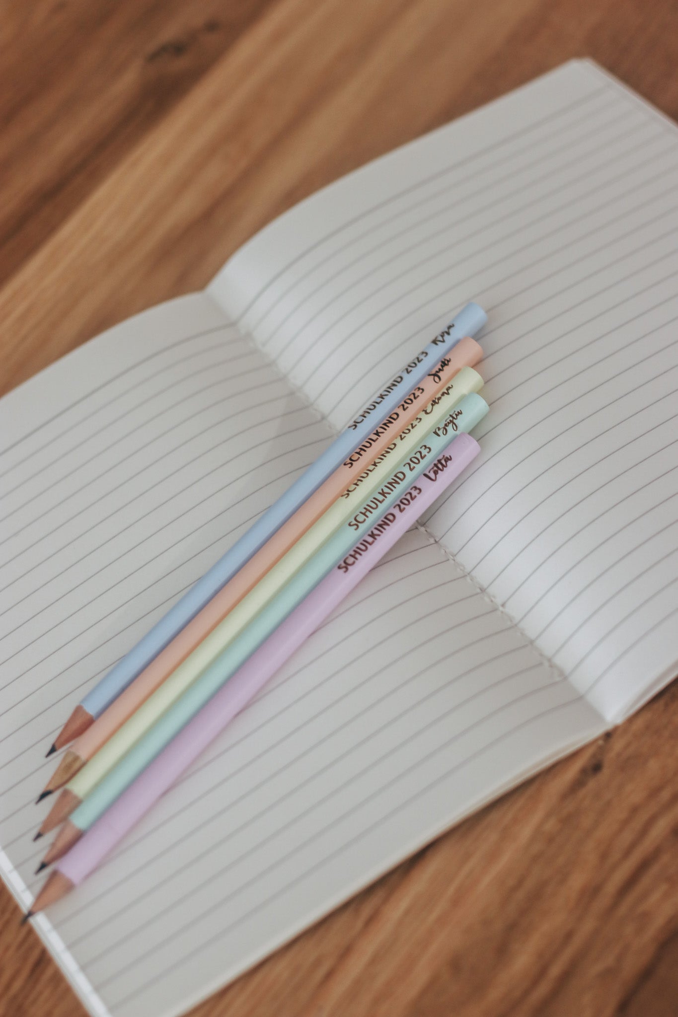 Schulkind Bleistift mit Namen
