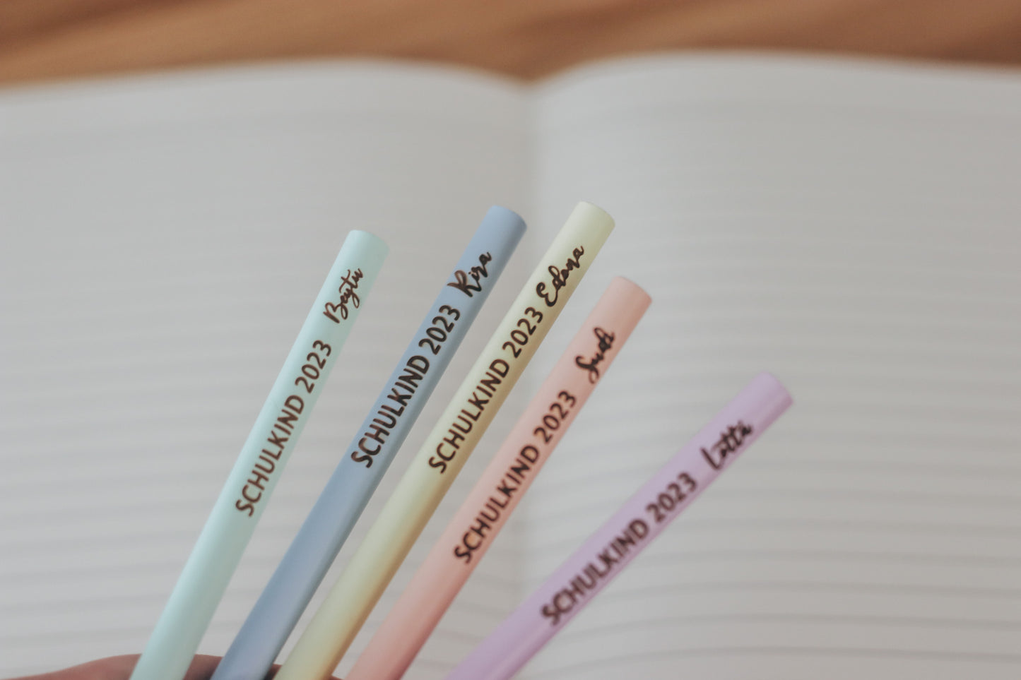 Schulkind Bleistift mit Namen