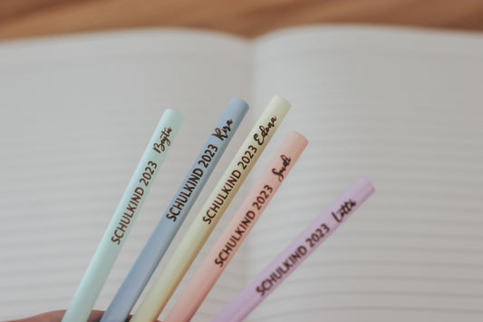 Schulkind Bleistift mit Namen