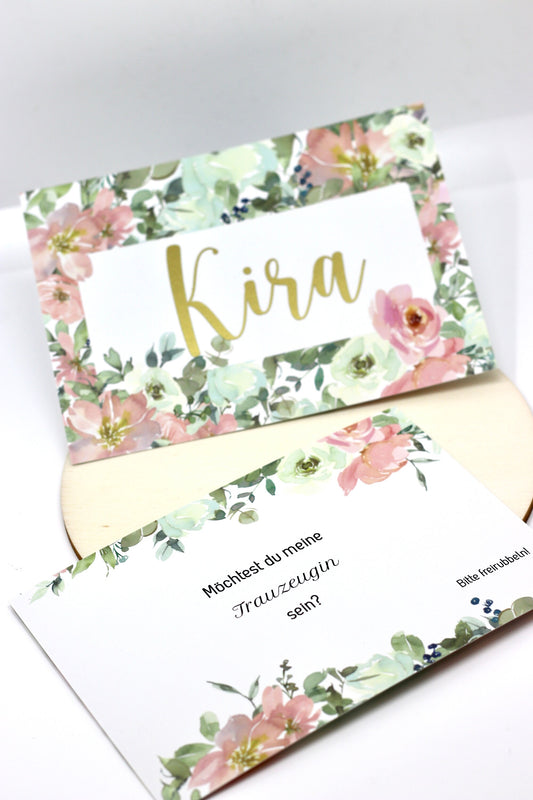 Trauzeugin Rubbelkarte personalisiert - Trauzeugin fragen - Trauzeugin Geschenk - Geschenkidee - Wunschfarbe