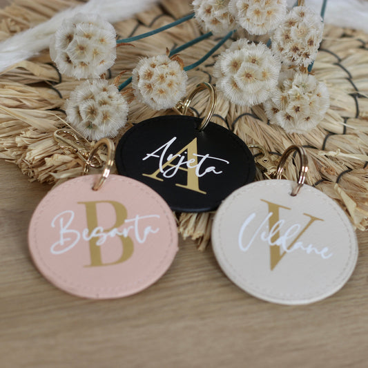 Personalisierter Schlüsselanhänger mit Buchstabe und Name - Kleines Geschenk - Weihnachten Ostern Geburtstag - Mama Oma Schwester