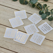 Personalisierte Etiketten Quadratisch Hochzeit mit Heißfolienveredelung in gold oder silber - Gastgeschenke DIY - Taufe Geburtstag Verlobung