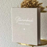 Stammbuch A4 mit Leinen cover und weißer Schrift