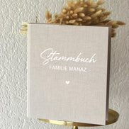 Stammbuch A4 mit Leinen cover und weißer Schrift