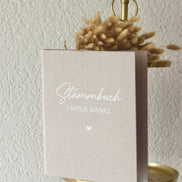 Stammbuch A4 mit Leinen cover und weißer Schrift