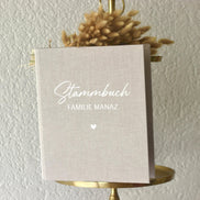 Stammbuch A4 mit Leinen cover und weißer Schrift