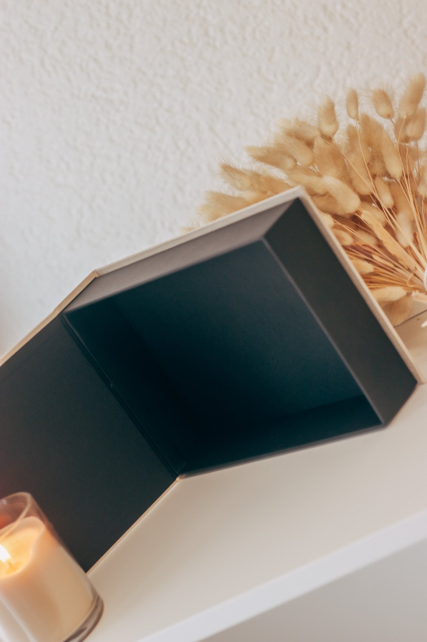 Personalisierte Geschenkbox mit Leinencover zur Kommunion oder Taufe // Geldgeschenk, Jugendweihe, Kleinigkeit, Fotobox / Erinnerungsbox