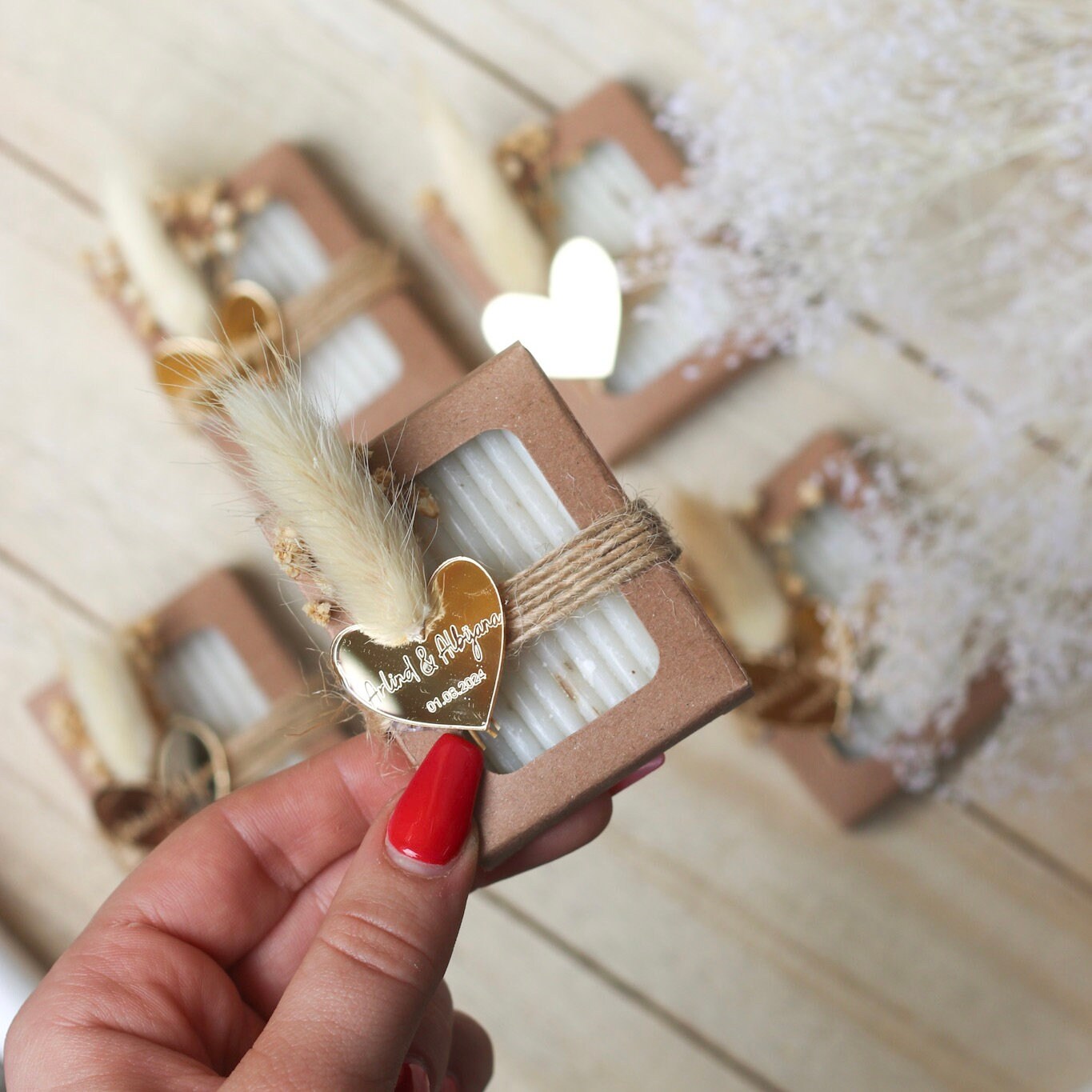 Gastgeschenk Lavendelseife - personalisiert mit Namen - Hochzeit Gastgeschenk -