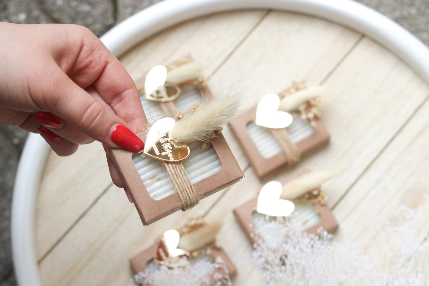 Gastgeschenk Lavendelseife - personalisiert mit Namen - Hochzeit Gastgeschenk -