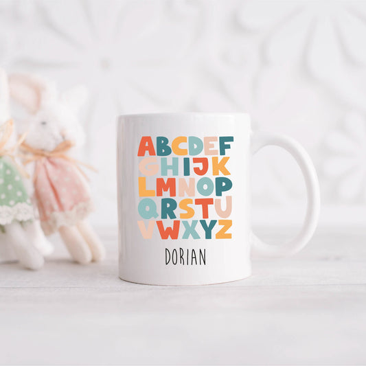 ABC Tasse mit Personalisierung - Schulkind 2024 - Einschulungsgeschenk - Einschulung