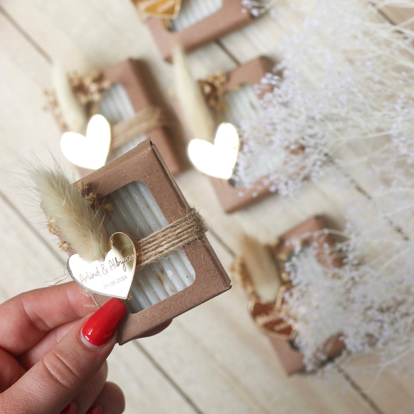 Gastgeschenk Lavendelseife - personalisiert mit Namen - Hochzeit Gastgeschenk -