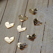 Acryl Plättchen Gold oder Silber mit Gravur für Gastgeschenke & Einladungskarten / Hochzeit Verlobung Söz Gastgeschenk - Streudeko