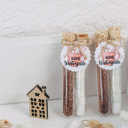 Gastgeschenk Weihnachten - Warme Wintergrüße Kakao & Marshmallows - Mitarbeiter Geschenk, Wichtelgeschenk, Geschenk unter Kollegen