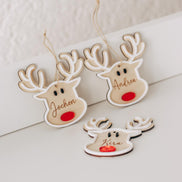 Christbaum Anhänger - Weihnachtsbaumdeko - Dekoration Weihnachten - Personalisierte Holzanhänger - Ornamente - Mitarbeiter Geschenk