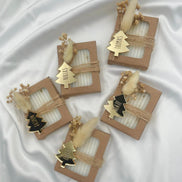 Gastgeschenk Weihnachten - Weihnachtsseife - Gravierter Acryl Baum in Gold - Migebsel, Gedeckter Tisch, Tischdeko, Mitarbeiter Geschenk