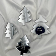 Weihnachten Platzkarte (auch mit Loch möglich) für den gedeckten Tisch oder auch als Deko für vorhandene Geschenke, 6,5 cm Gold oder silber