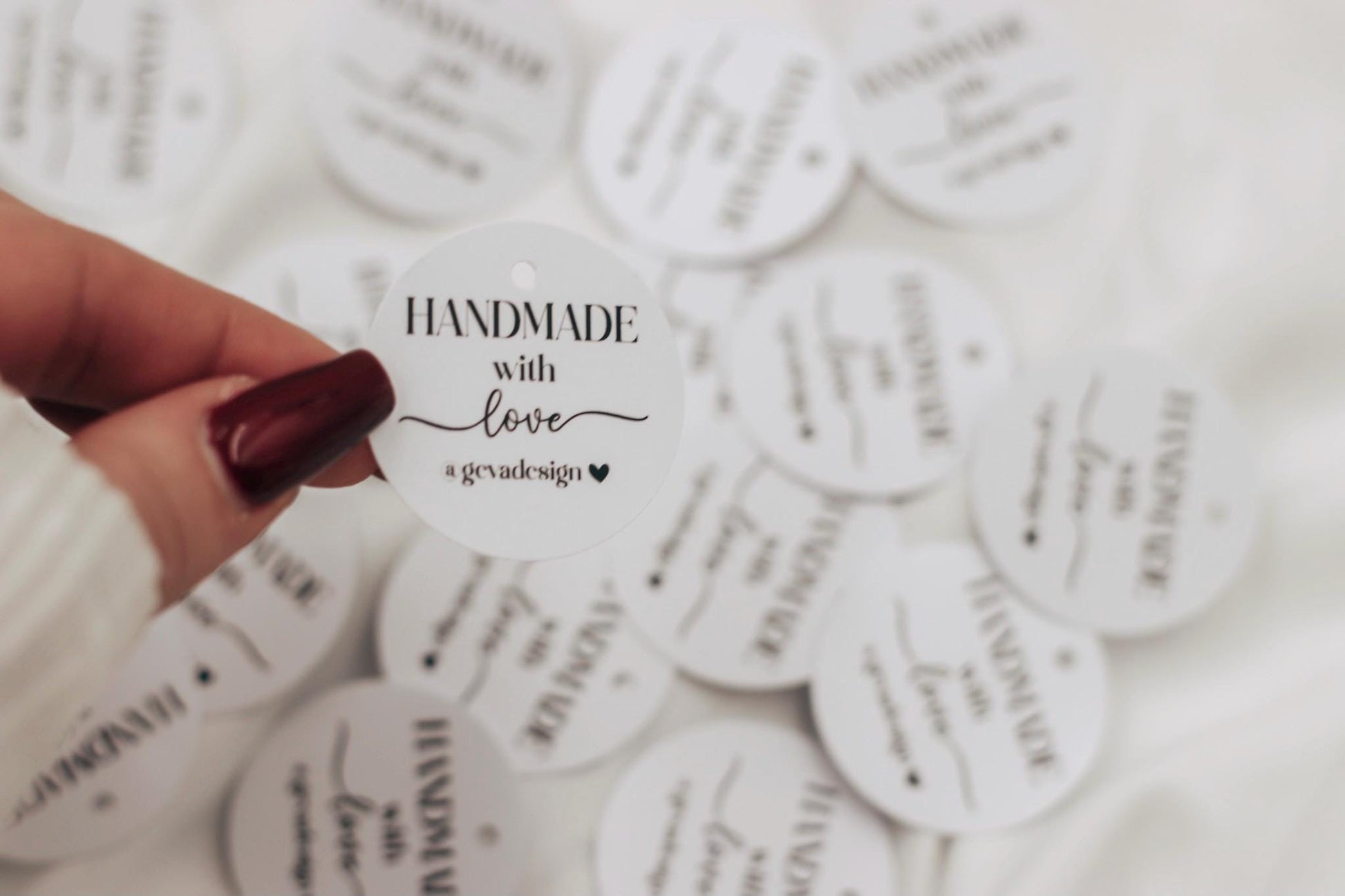 Etiketten für Small Business - handmade with love - verpackungsmaterial - mit liebe verpacken - personalisiert mit firmenname - gold schwarz