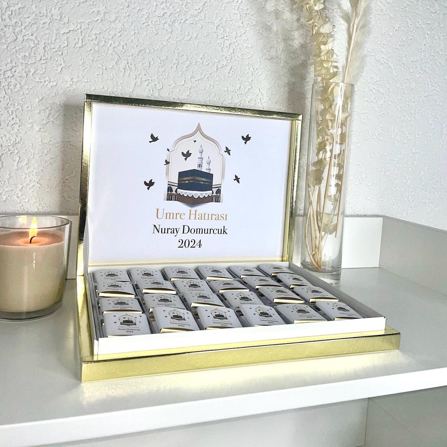 Umre / Umrah Schokobox - Umre Hatirasi - Pilgerfahrt Geschenk - Schokobox Geschenk