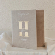 Zeugnisordner Zeugnismappe personalisiert mit dem Namen, in A4 oder A5 auswählbar, Initial in verschiedenen Farben möglich, Schulkind,