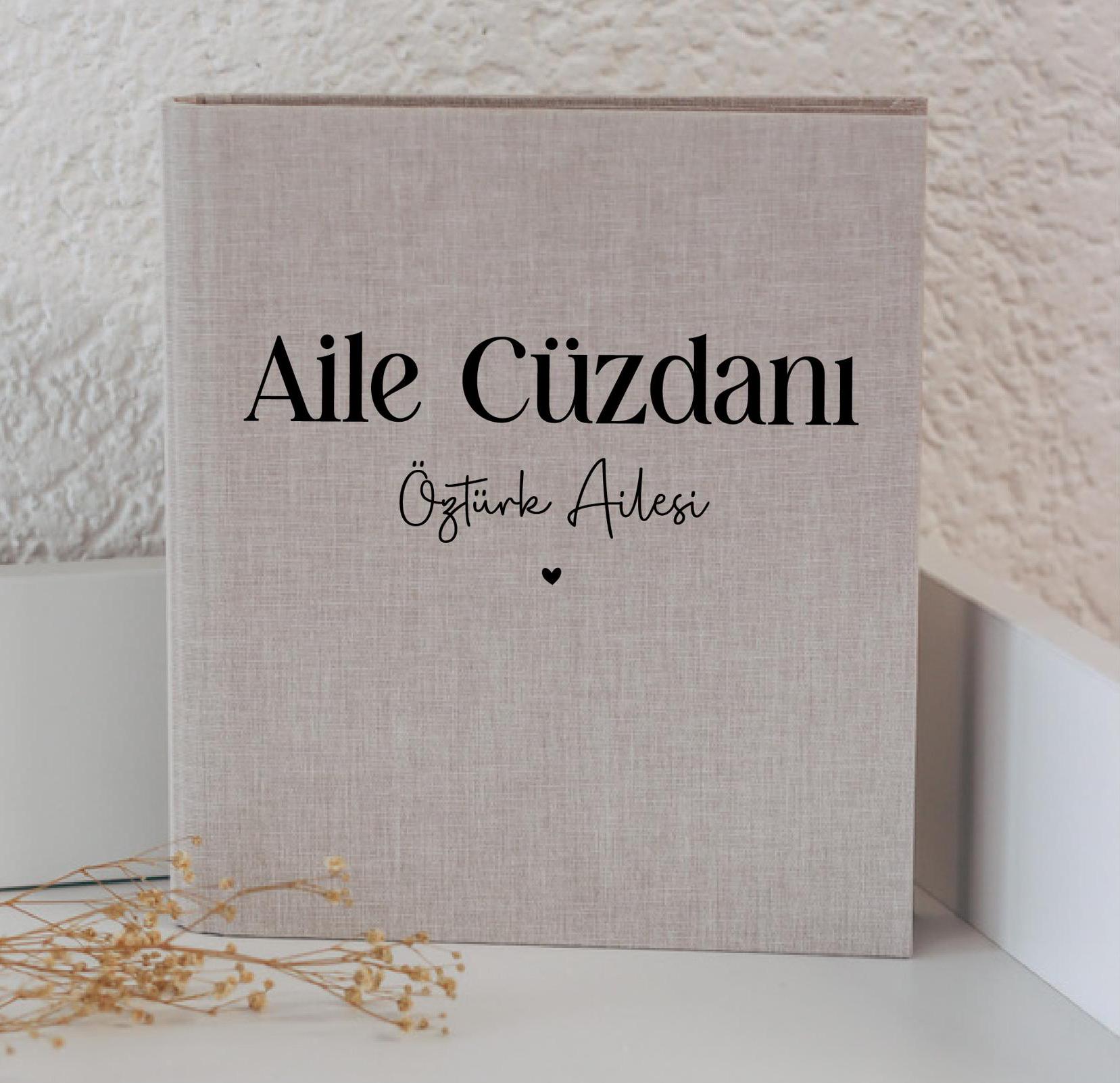 Aile Cüzdani weiß - Stammbuch auf türkisch