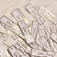 Kina Gecesi, Personalisierte Etiketten für Gastgeschenke mit metallic Veredelung in gold, Kina Hatirasi, Henna Nacht, Kanagjegj,