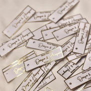 Kina Gecesi, Personalisierte Etiketten für Gastgeschenke mit metallic Veredelung in gold, Kina Hatirasi, Henna Nacht, Kanagjegj,