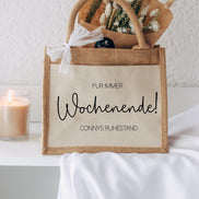 Rente Geschenk - Abschiedsgeschenk Kollegin - Team Geschenk - Ruhestand - personalisierte Tasche mit Namen