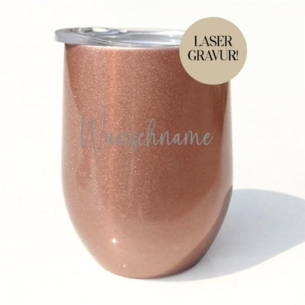 Personalisierter Thermobecher mit Wunschgravur - Geburtstagsgeschenk, personalisiertes Geschenk mit Namen