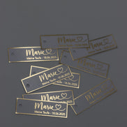 Personalisierte Etiketten Taufe, Kommunion, Mevlüt, Sünnet, Personalisiert mit dem Namen & Datum, Metallic Effekt gold, silber o schwarz