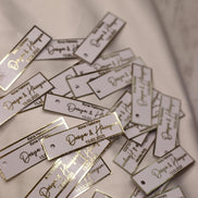 Kina Gecesi, Personalisierte Etiketten für Gastgeschenke mit metallic Veredelung in gold, Kina Hatirasi, Henna Nacht, Kanagjegj,